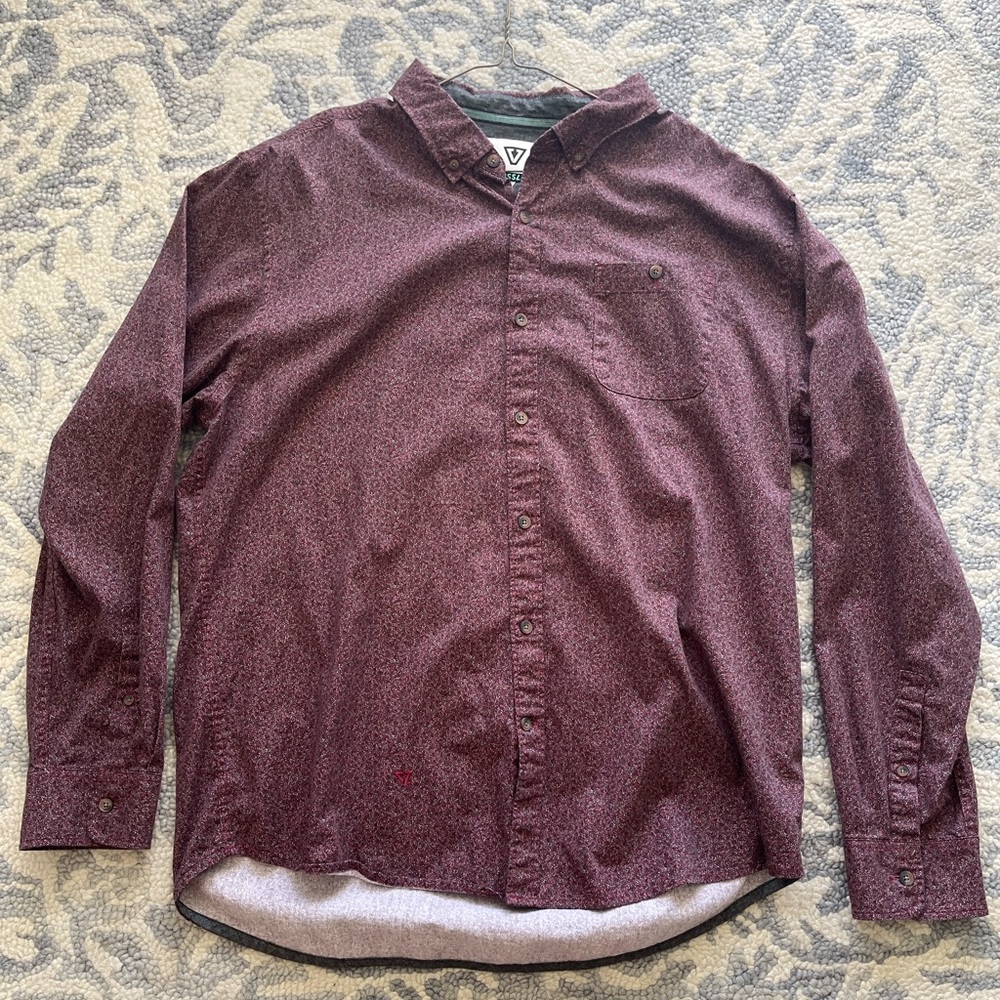 Vissla Surfer Long Sleeve Button Down Casual Shirt Mens Size XLarge